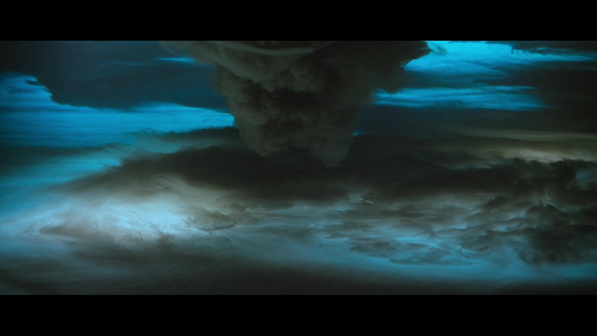 Dark and stormy clouds representing nothingness